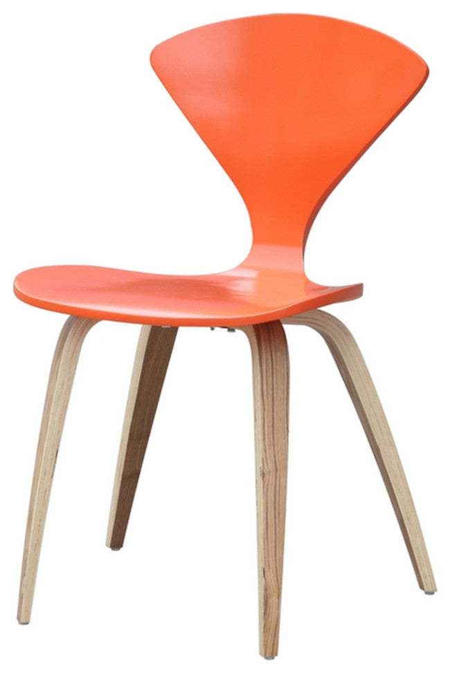 Classics Wooden Side Chair, Orange