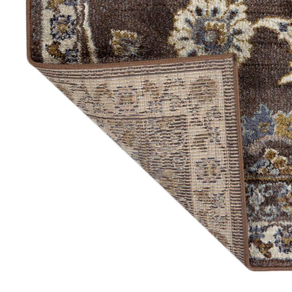 Jordan Bea Power-Loomed Polypropylene Area Rug, Brown, 2'7" X 10"