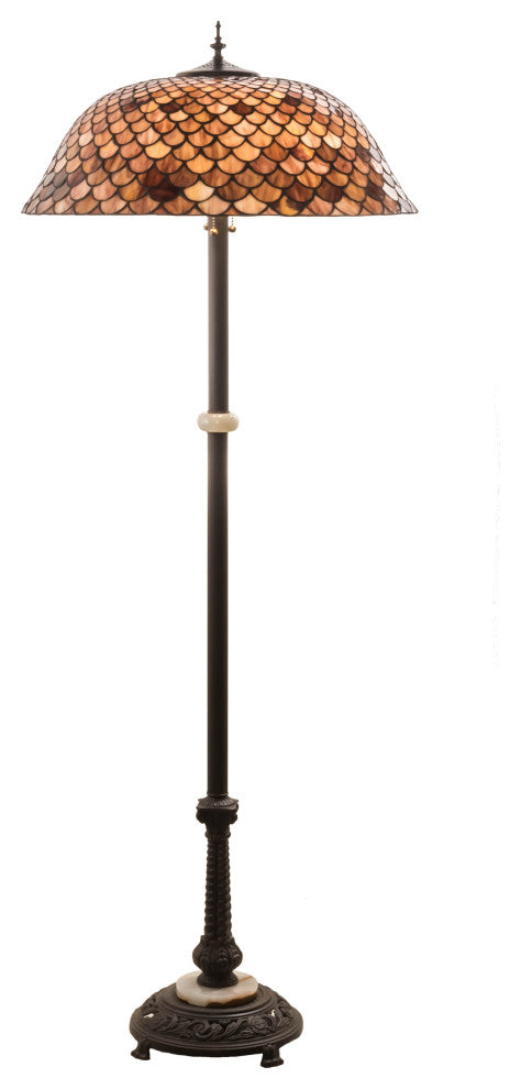 62 High Fishscale Floor Lamp