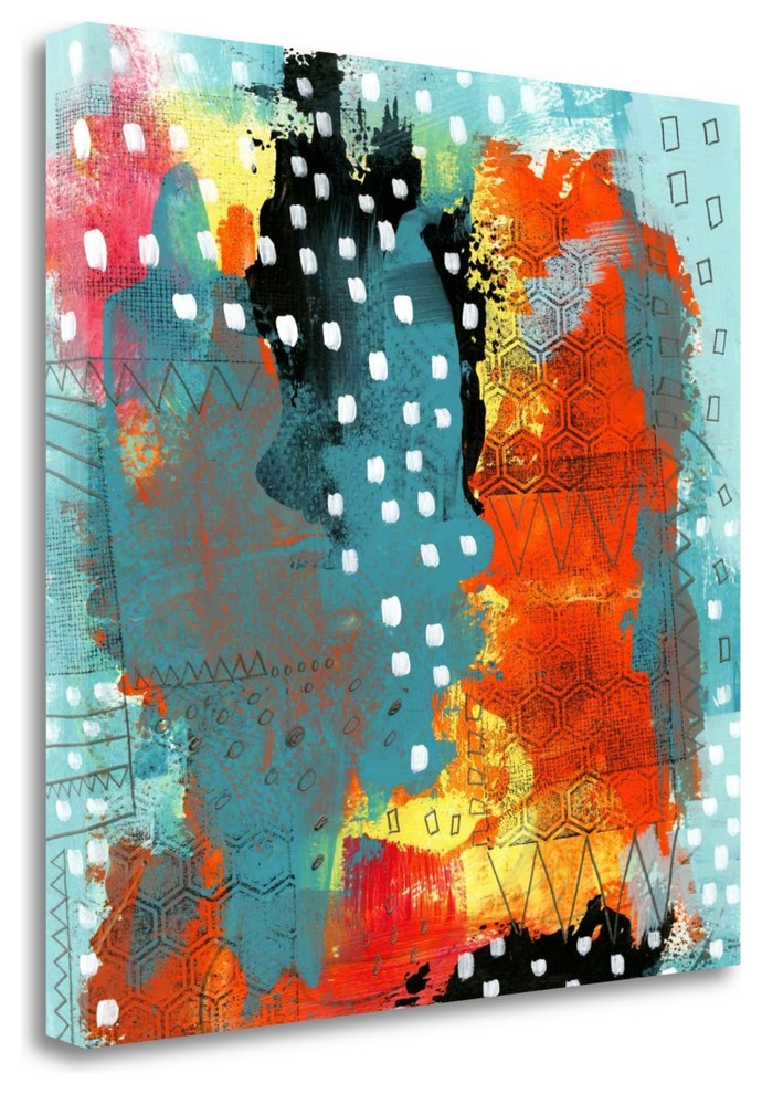 "Geometric Abstract I" By Sarah Ogren, Giclee Print on Gallery Wrap Canvas