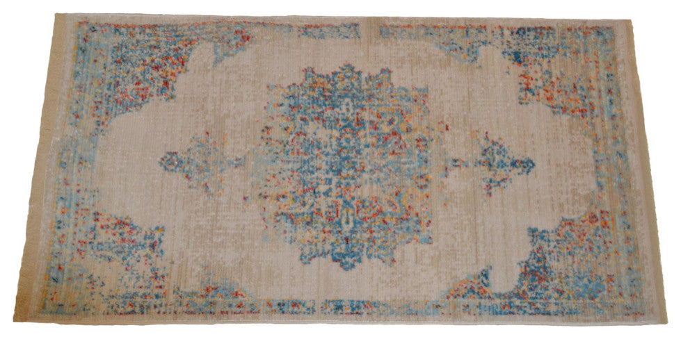 Machine Made Polyester Durable Indoor Outdoor Washable Oriental Pattern Footmat