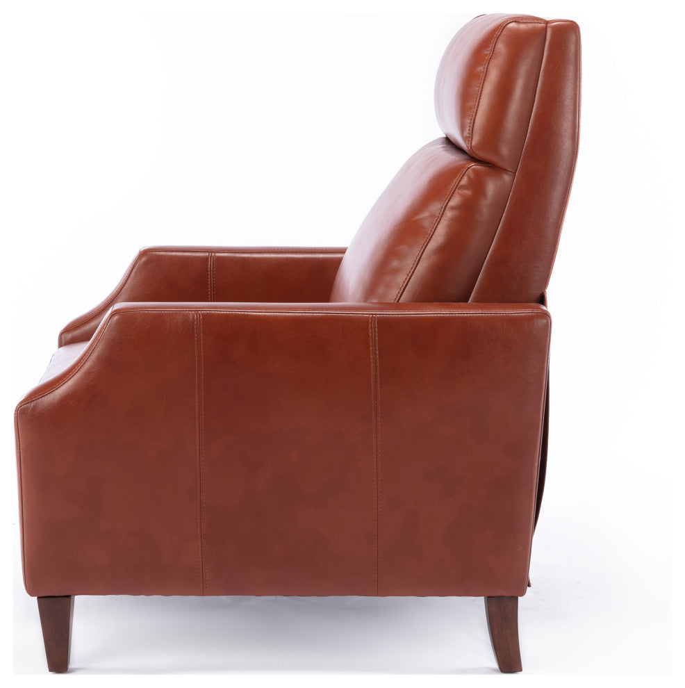Balantyne Push Back Recliner, Caramel