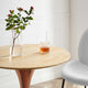 Bar Table, Round, Wood, Metal, Rose Gold Brown Natural, Modern, Bar Pub Bistro