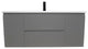 Salt 20Dx48" Floating Bathroom Vanity, Gray With Acrylic Top