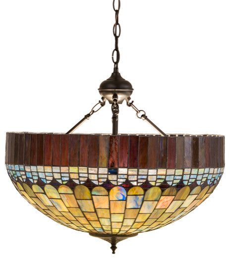 Meyda lighting 183687 22"W Tiffany Candice Inverted Pendant
