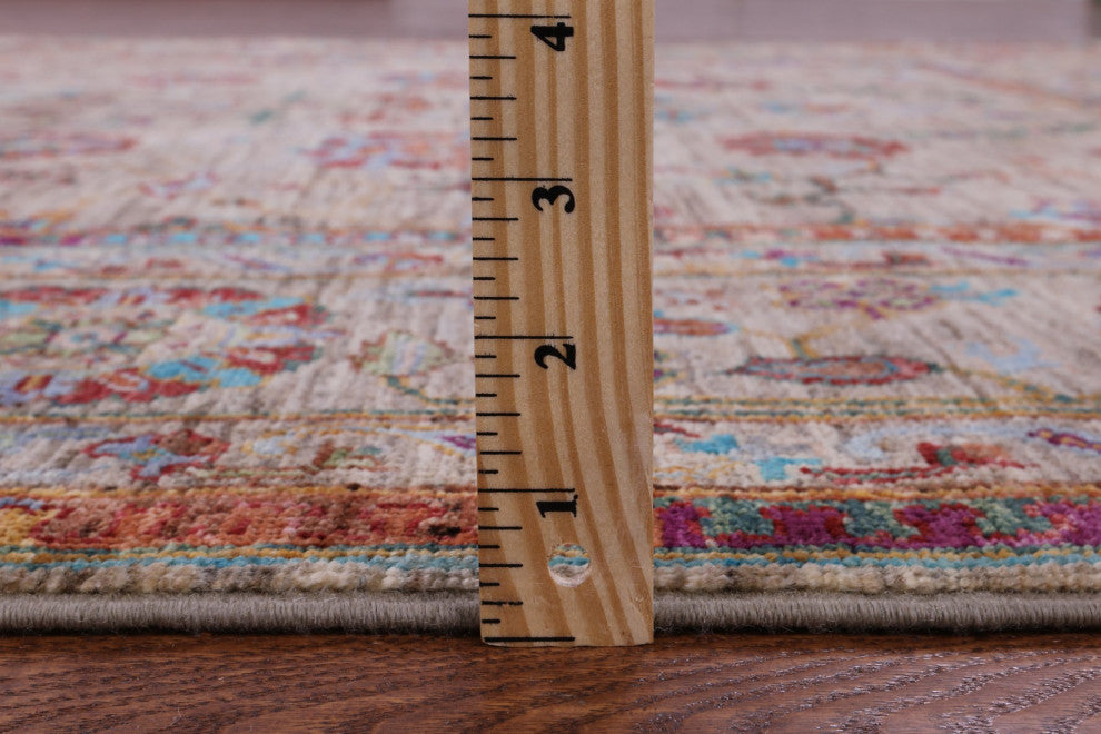 5' 7" X 8' 1" Persian Tabriz Hand Knotted Wool Rug Q10581