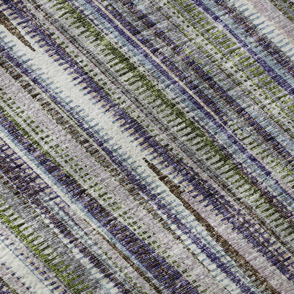 Premium Machine Washable Mayfield AMF31 Plum 3' x 5' Rug