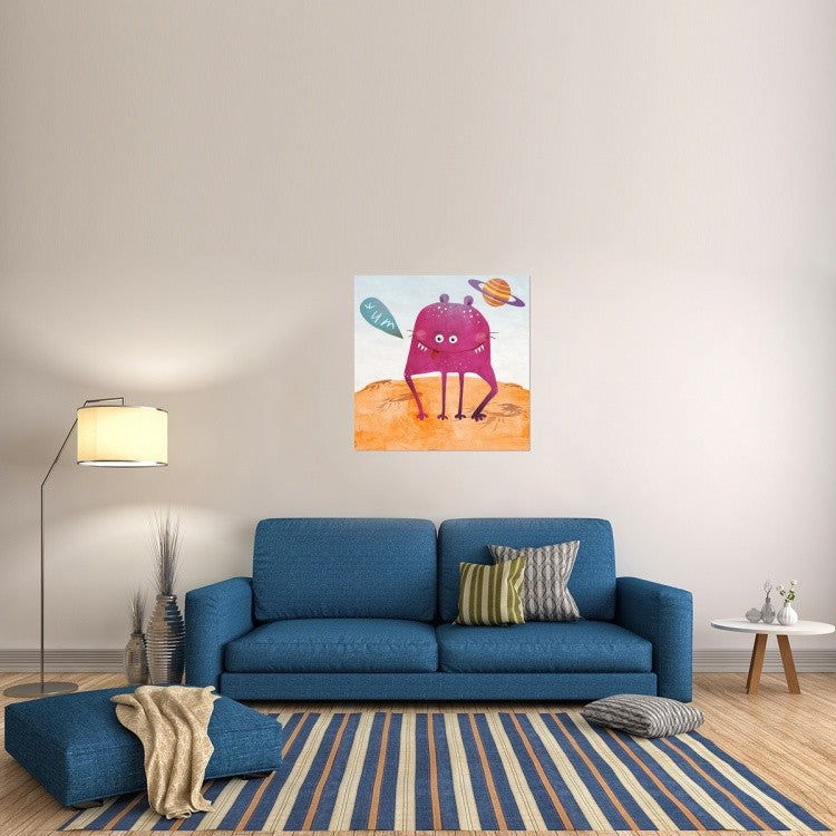 "Alien Friend Number 2" Stretched Canvas Giclee by Skip Teller, 36x36"