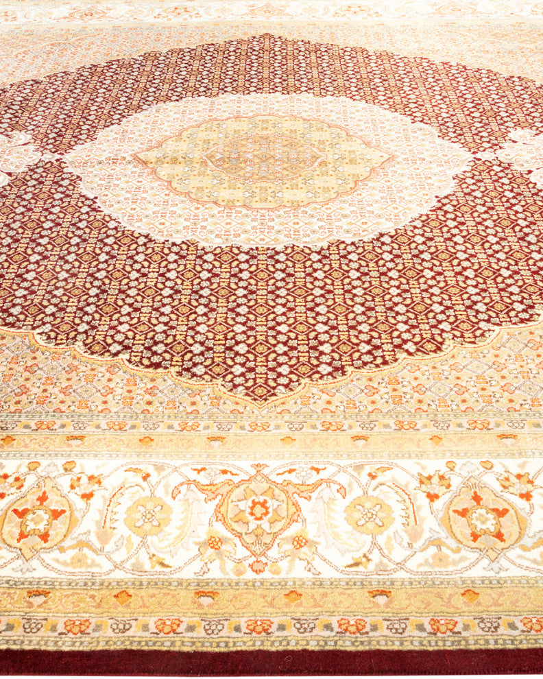 Tachileik One-of-a-Kind Hand-Knotted Area Rug Red, 8'1"x10'5"