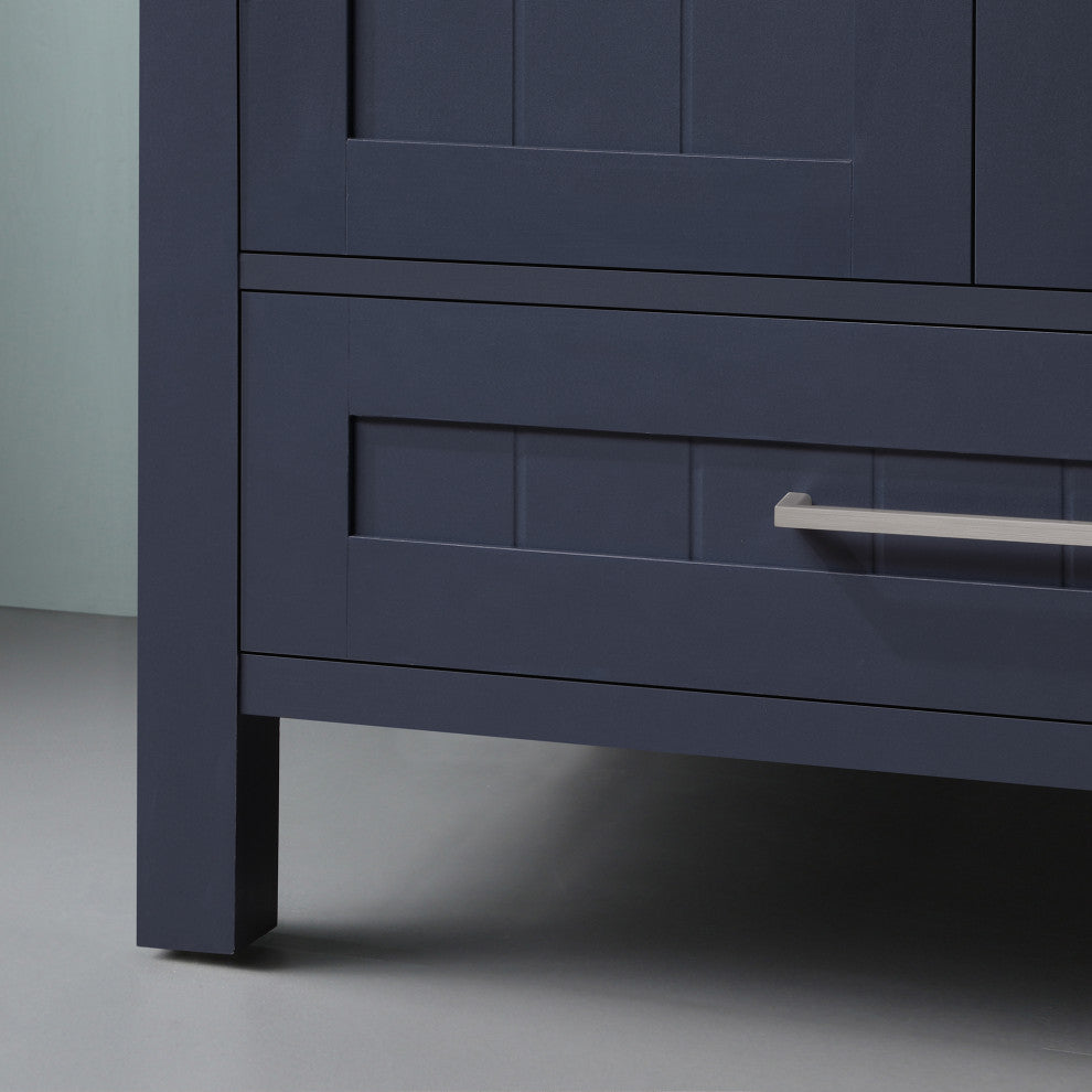 OVE Decors Kansas 18" Single Sink Vanity With Countertop, Midnight Blue, 30 in.