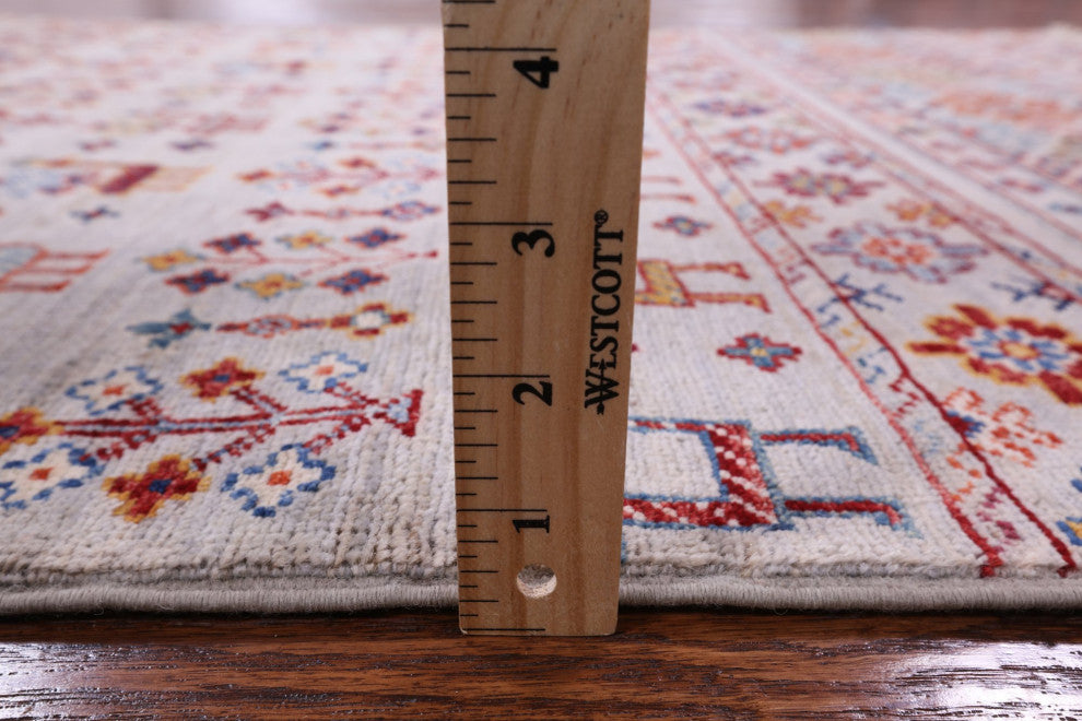 3' 4" X 4' 10" Persian Gabbeh Tribal Hand Knotted Rug Q5409