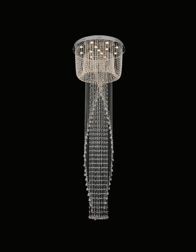 Hallway 13 Light Flush Mount With Chrome Finish