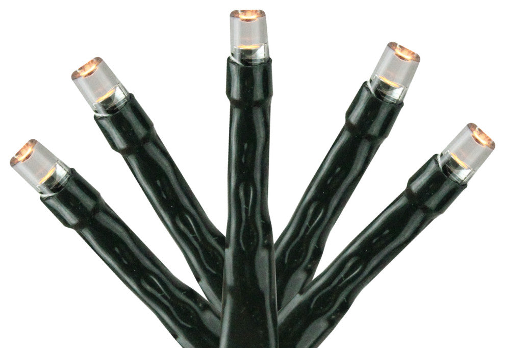 Cool LED 8-Function Twinkle Lights for 8'' Tree, Classic Warm Clear Glass