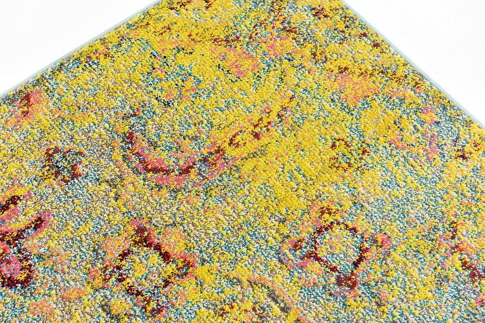 Unique Loom Yellow Van Gogh Vita 5'' 0 x 8'' 0 Area Rug