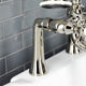KS228PN Deck Mount Clawfoot Tub Faucet With Hand Shower, Polished Nickel
