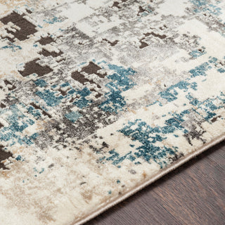 Pune Modern Taupe, Charcoal Area Rug, 9'3"x12'3"