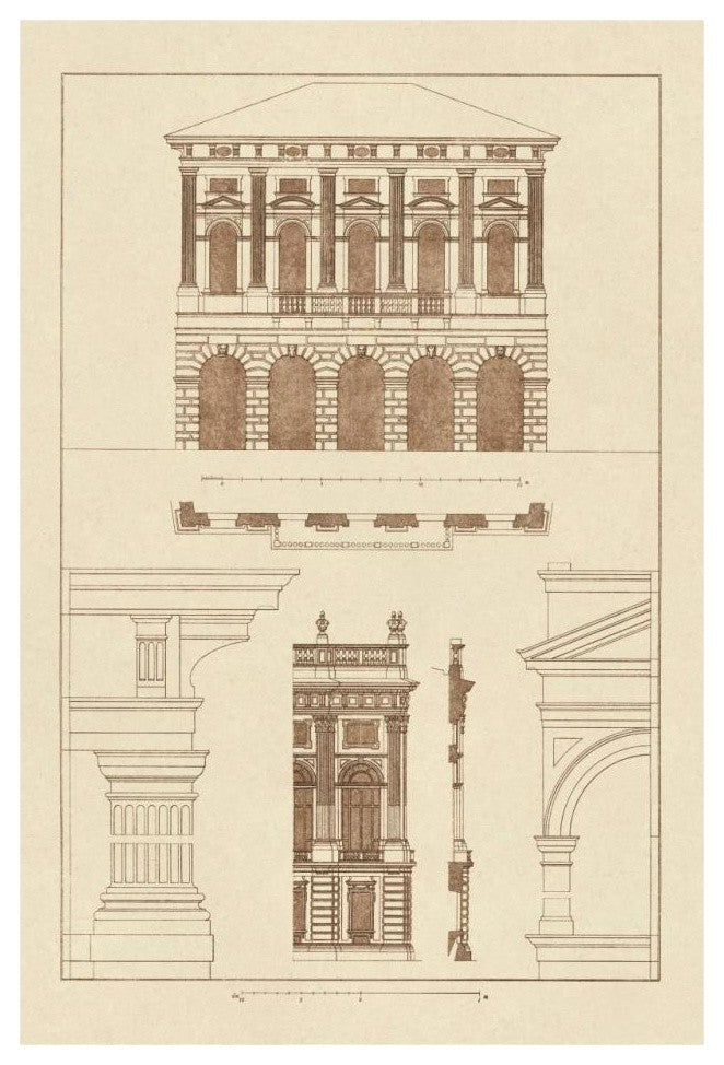 "Palazzo Verzi at Verona, Palazzo Madama" Paper Print by J. Buhlmann, 22"x32"