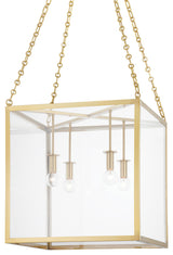 Catskill 4-Light Medium Pendant Aged Brass Finish