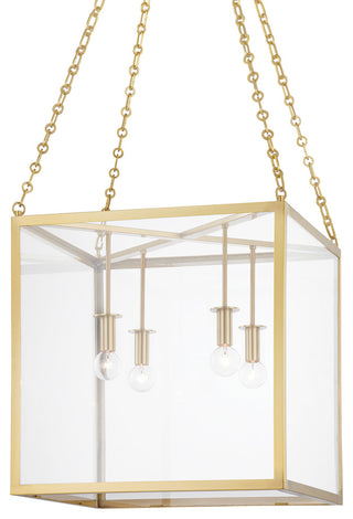Catskill 4-Light Medium Pendant Aged Brass Finish