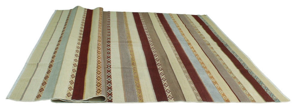 High-Low Kilim Ayobunmi Beige Rug