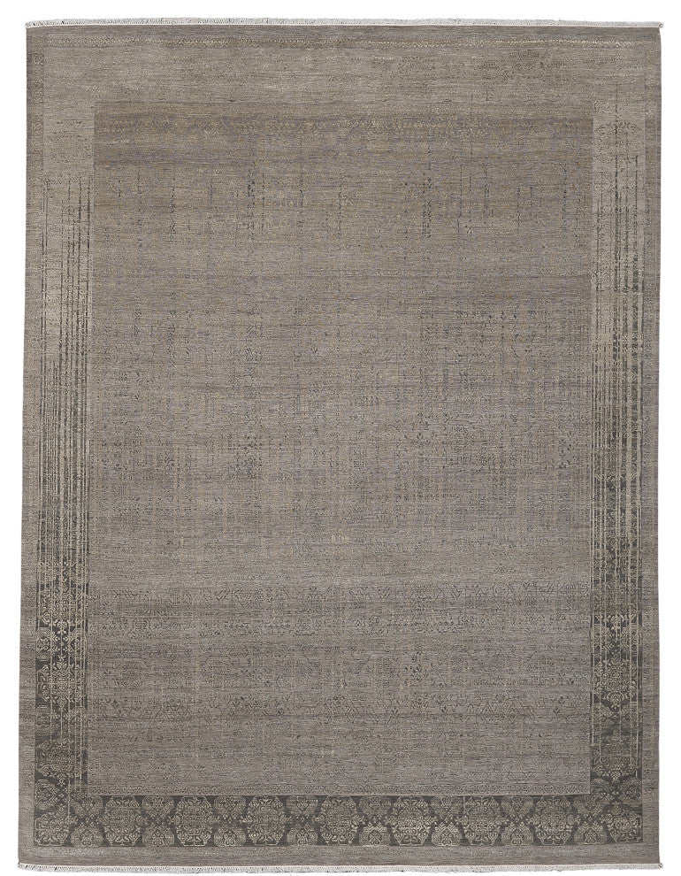 Pearl Area Rug, Light Gray, 2' x 3', Bordered