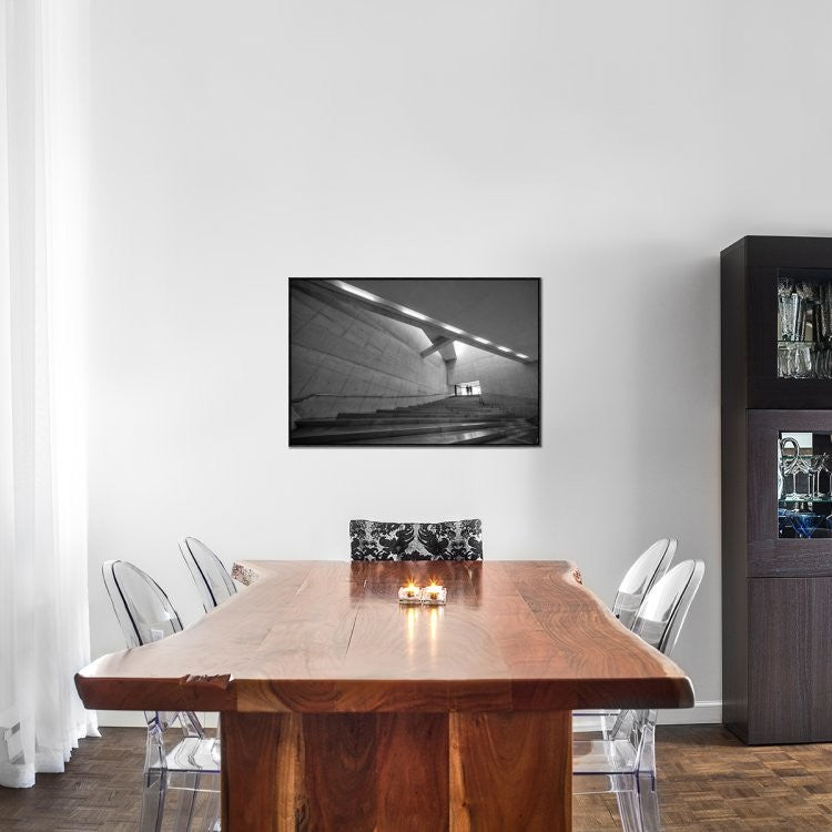 "Silver" Framed Canvas Giclee by Filipe P. Neto, 37x25"