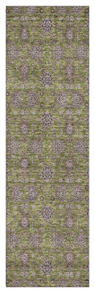Premium Machine Washable Mayfield AMF702 Olive 2'3" x 7'6" Runner Rug