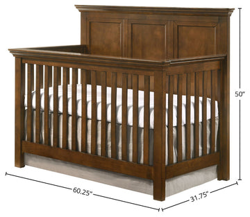 San Mateo 60"W Convertible Crib, Tuscan