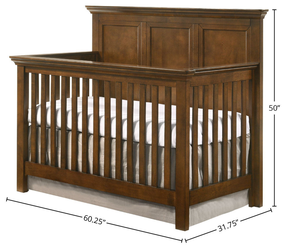 San Mateo 60"W Convertible Crib, Tuscan