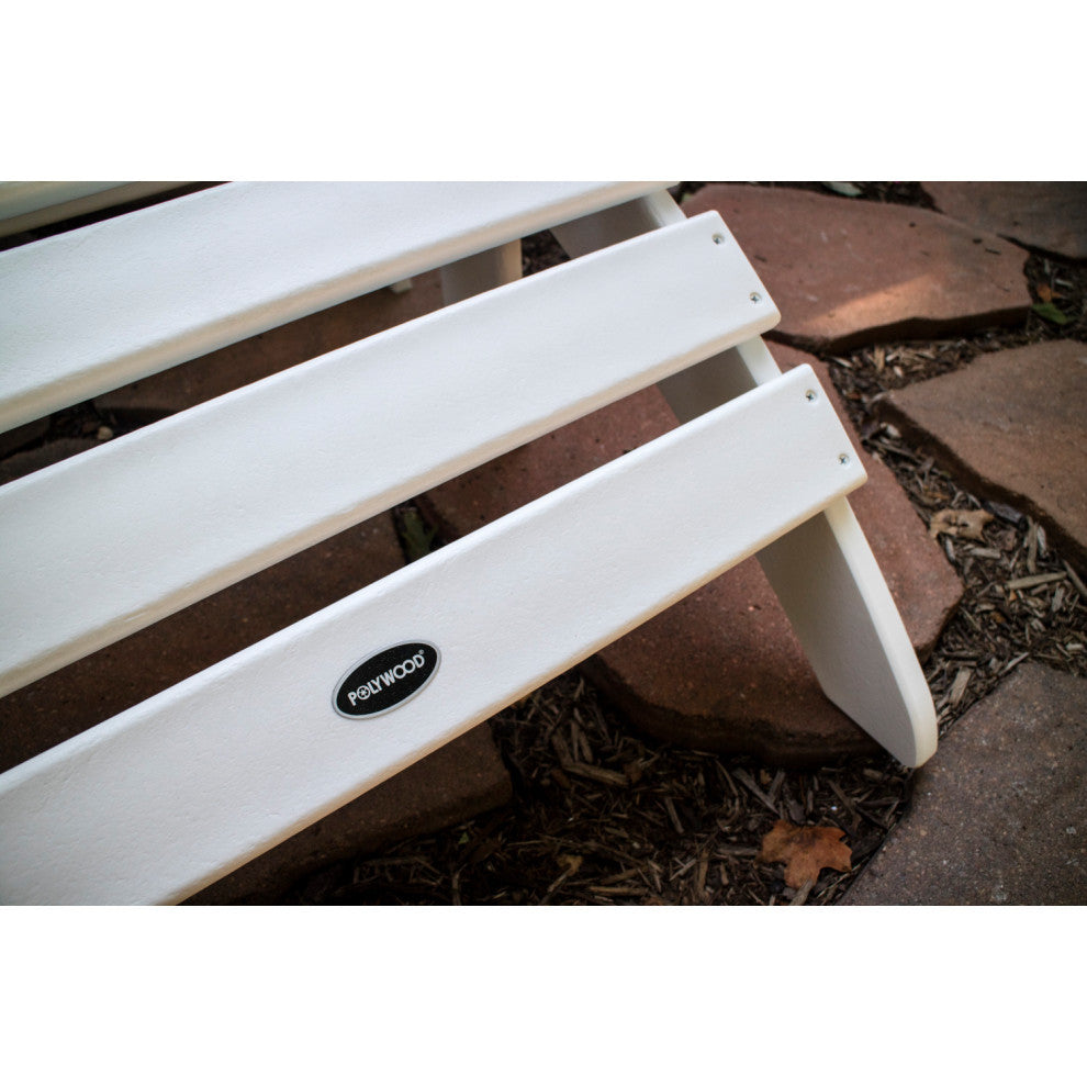 Polywood Classic Adirondack 5-Piece Casual Set, White