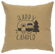 Image Pillow 16x16 Happy Camper Linen Straw