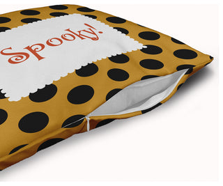 Halloween Spooky Dots Accent Pillow Removable Insert, Golden Mustard, 20"x20"