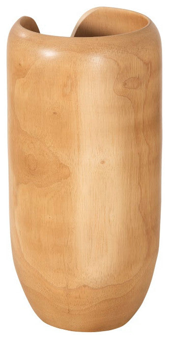 Interval Wood Vase, Natural, Small
