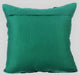 Green Decorative Pillow Covers 18"x18" Cotton, Dark Green Pintuck Block