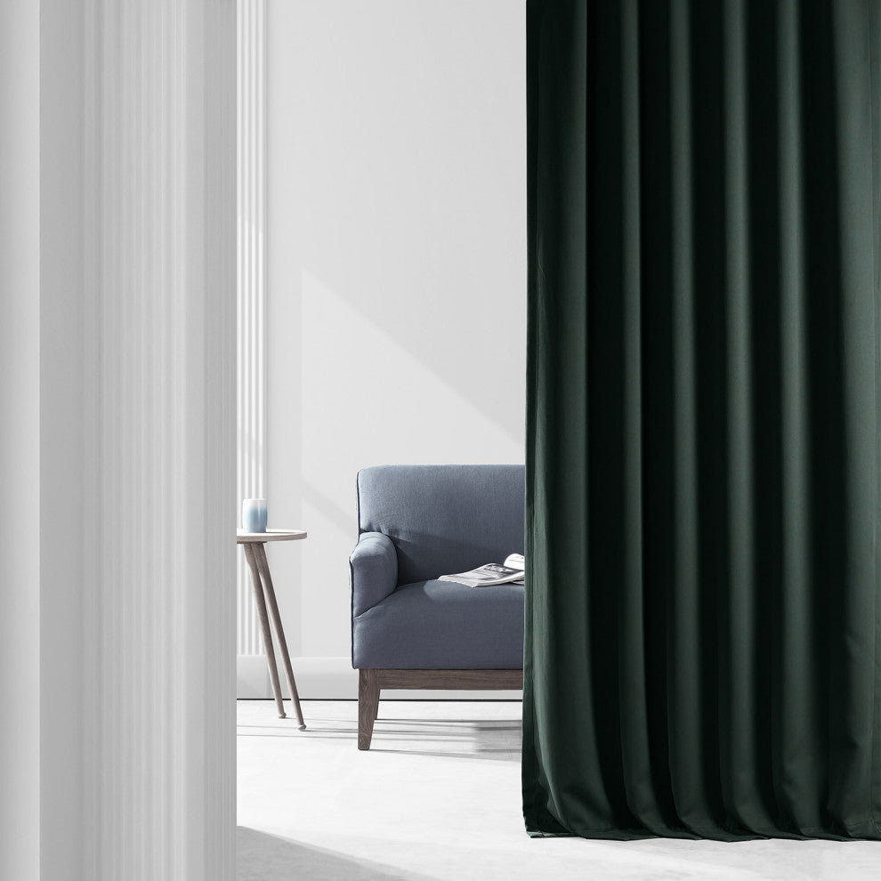 Dark Mallard Room Darkening Curtain, Set of 2, 50"x84"