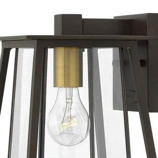 Hinkley Walker Small Wall Mount Lantern, Buckeye Bronze