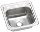 Elkay BCR15 Celebrity 15" Single Basin Drop In Stainless Steel - 1 Faucet Hole