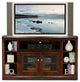 Eagle Furniture 55" Coastal Thin Corner Entertainment Console, Midnight Blue