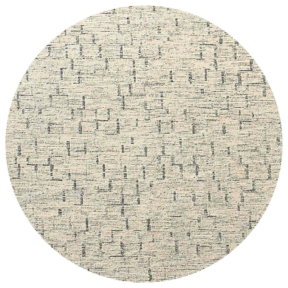 Ahgly Company Indoor Round Mid-Century Modern Area Rugs, 5' Round