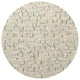 Ahgly Company Indoor Round Mid-Century Modern Area Rugs, 5' Round