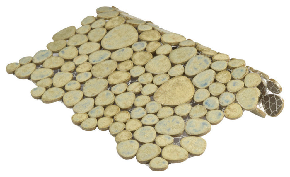 Pebble Green Moss Porcelain Floor and Wall Tile