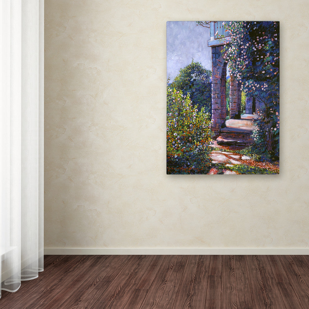 David Lloyd Glover 'Climbing Roses' Canvas Art, 35"x47"