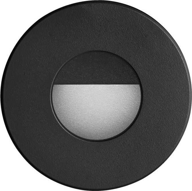 Bran Round Outdoor LED Wall Light, Brushed Aluminum