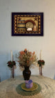 "Primitive Starberry" By Carrie Knoff, Printed Wall Art, Black Frame