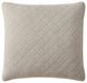 Stonewashed Cotton Gauze Euro Sham, 27" x 27", 1PC, Sable