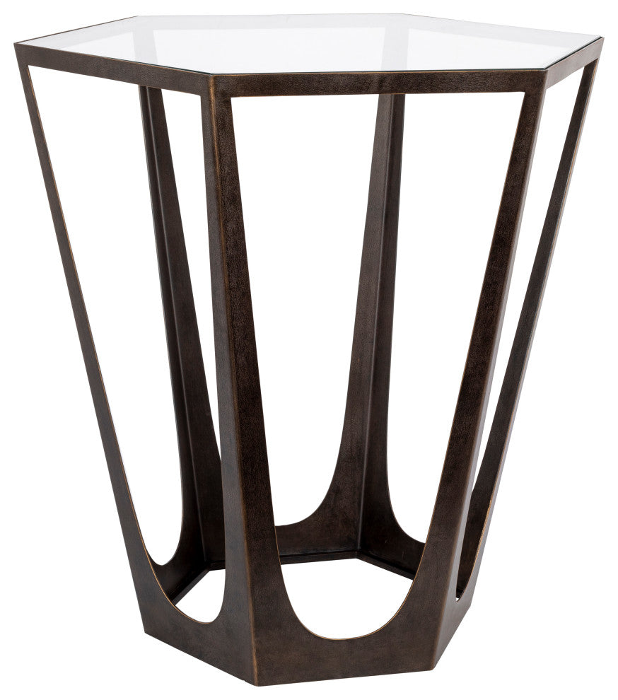 Surya Vortex End Table 24"Hx20"Wx23"D