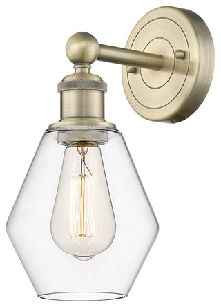 Edison Cindyrella 1-Light 6" Sconce, Antique Brass, Clear Shade