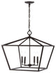 Gatsby 23" 4-Light Adjustable Glam LED Pendant, Oil Rubbed Bronze