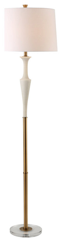 Uttermost Colette White Stone Floor Lamp