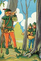 Calling the Merry Men- Gallery Wrapped Canvas Art 28" x 42"